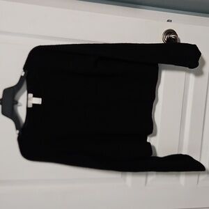 Fitigues Cropped Sweater 100% Cashmere Cropped Ruched Womens Large